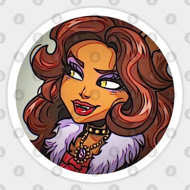 Clawdeen Sticker by VinylPatch